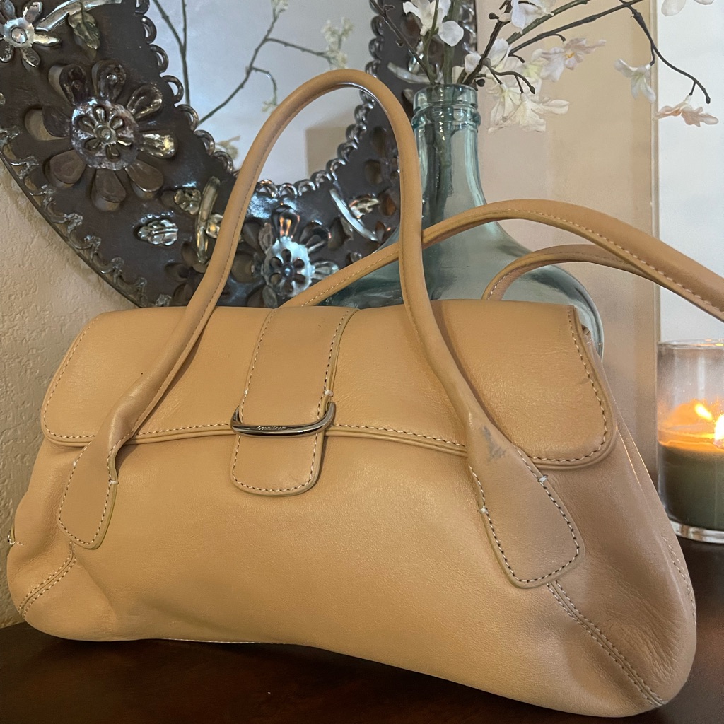 Cole Haan Cream Soft Leather Handbag